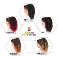 Afro Kinky Curly Ombre Drawstring Synthetic Ponytails